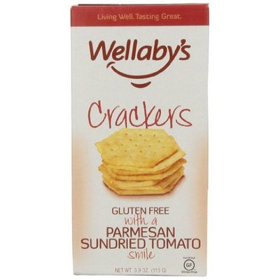 Wellaby's Crackers Parmesan and Sun Dried Tomato, 3.9-Ounce (Pack of 6)
