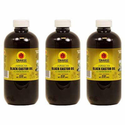 Jamaican Black Castor Oil 8 oz (Pack of 3)