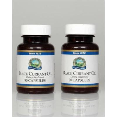 Nature's Sunshine Black Currant Oil Dietary Supplement 90 Softgel Capsules Each(pack of 2)