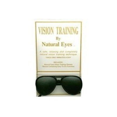 Natural Eyes: Pin Hole Glasses, Black Full Frame Kit 1 Kit
