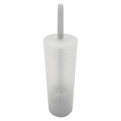 Room Essentials Frosted Toilet Brush Holder