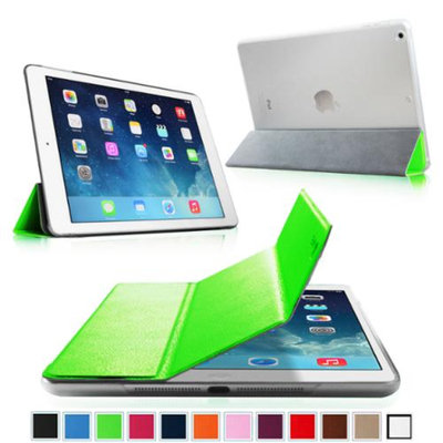 Fintie Ultra Slim Lightweight Case with Semi Transparent Hard Shell Cover for Apple iPad Air (5th Gen), Green/Frost