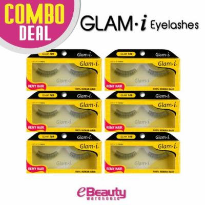 Glam i Remy Hair 100% Human Hair Eyelashes (Pack of 6)- Glam 109