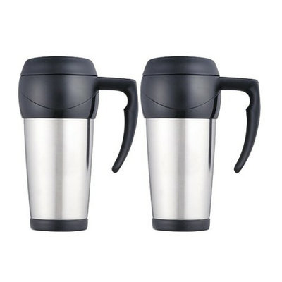 Thermos Set of 2 Stainless Steel 16-oz. Travel Mugs