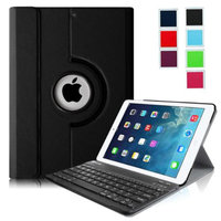 Fintie iPad Air Keyboard Case - Ultra Slim 360 Degree Rotating Stand Cover with Wireless Bluetooth Keyboard, Black