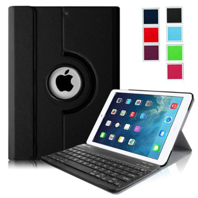 Fintie iPad Air Keyboard Case - Ultra Slim 360 Degree Rotating Stand Cover with Wireless Bluetooth Keyboard, Black