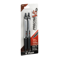 Pilot Precise V5 RT Premium Rolling Ball Extra Fine 0.5mm Black Ink - 2 CT