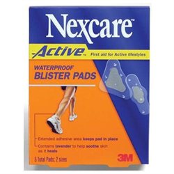 Nexcare Active Waterproof Blister Pads - 5 Ea