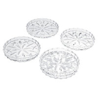 Gorham Lady Anne Crystal Coaster Set of 4