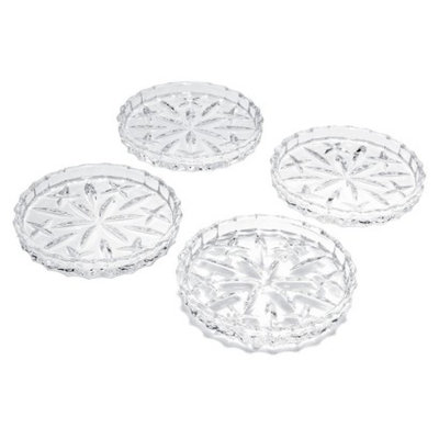 Gorham Lady Anne Crystal Coaster Set of 4