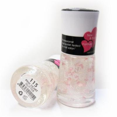 Nabi Nail Polish Pink Heart Glitter 115 - 15mL