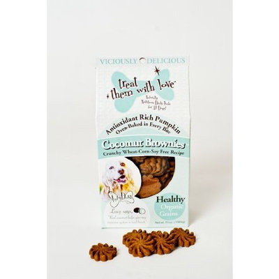 The Lazy Dog Cookie Co Inc Cocomut Brownies Pup Squeaks, 7 Ounce Boxes (Pack of 3)