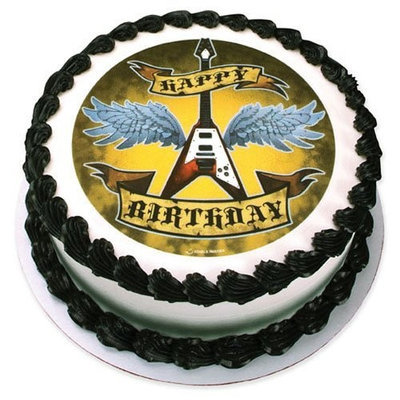Lucks Edible Image Rock Star Birthday, 1 ea