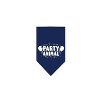 Ahi Party Animal Screen Print Bandana Navy Blue large