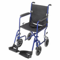 Mabis Briggs Healthcare 19'' Ultra Lightweight Aluminum Transport Chair