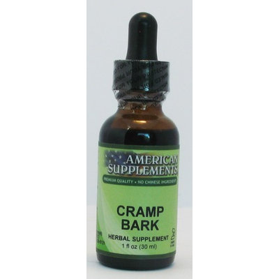 Cramp Bark No Chinese Ingredients American Supplements 1 oz Liquid