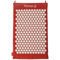 Spoonk Saffron Red Hemp Acupressure Massage Mat with carry-bag