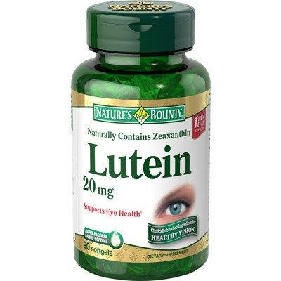 Nature's Bounty Lutein 20mg Softgels 90 Count
