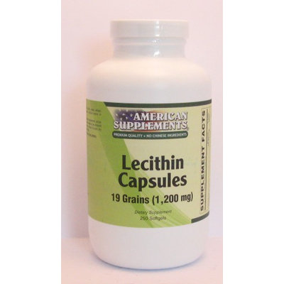 Lecithin 19 Grain No Chinese Ingredients American Supplements 250 Softgel
