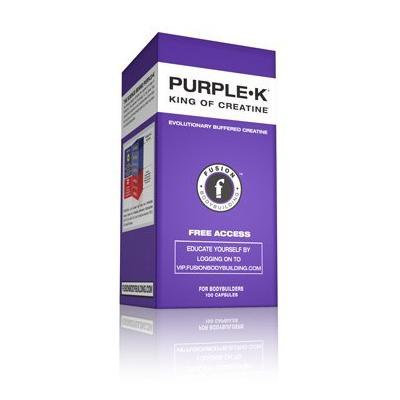 Fusion Bodybuilding Purple-K 100 Caps Kre-Alkalyn Creatine no loading, bloating or water retention(Pack of 2)