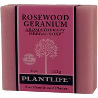 Plantlife Natural Body Care - Aromatherapy Herbal Soap Rosewood Geranium - 4 oz.