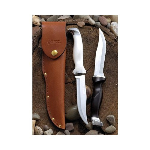 CUTCO Cutlery Model 1769 CUTCO Hunting Knives with leather sheaths. 53
