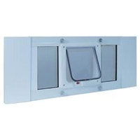 Ideal Pet Products Small White Aluminum Window Pet Door 27SWDCF