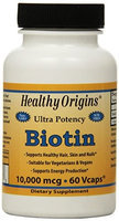 Healthy Origins Biotin Veg Capsules 10000 Mcg 60 Count