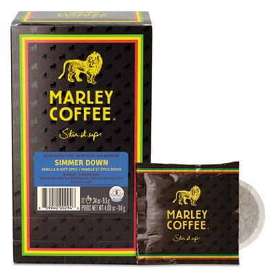 Marley Coffee Coffee Pods, Buffalo Soldier, 0.34 oz, 12/Box