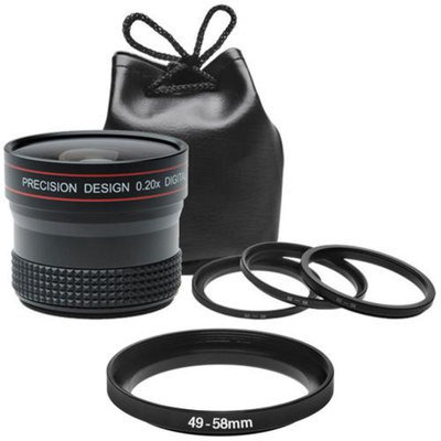 Precision Design 0.20x HD High Definition Fisheye Lens for Sony NEX-C3, NEX-F3, NEX-5N, NEX-5R, NEX-6, NEX-7 Digital Cameras