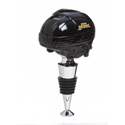 Boston Bruins Logo Helmet Wine Bottle Stopper
