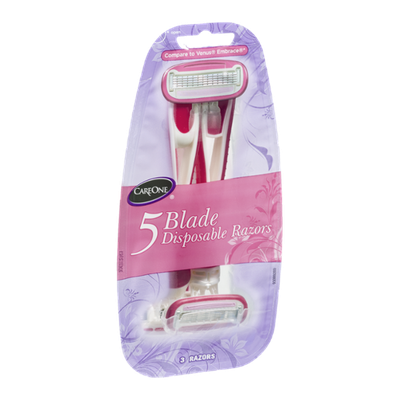 CareOne 5 Blade Disposable Razors - 3 CT