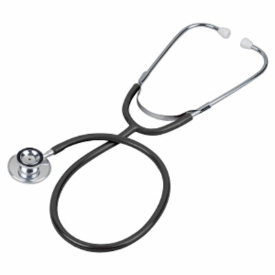 Prism Series Aluminum Dual Head Stethoscope, Slider Pack, Black, 1 ea