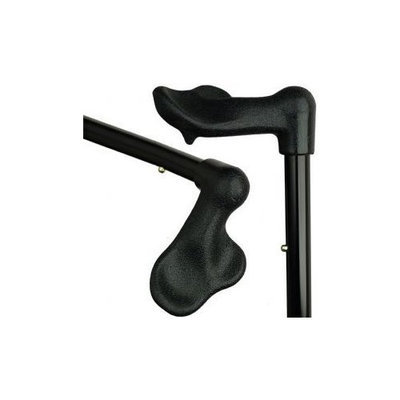 Harvy Unisex Adjustable Palm Grip Cane Black Black -Affordable Gift! Item #DHAR-9051208