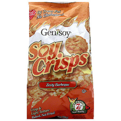 Genisoy Zesty Barbeque Soy Crisps, 3.85 oz, (Pack of 12)