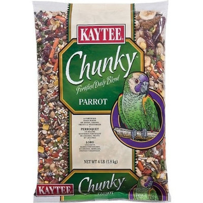 Kaytee Supreme Chunky Parrot Daily Diet Food, 4-Pound
