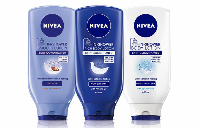 in shower body lotion