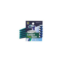 Personna Safety Razor Blades Personna Comfort Touch Twin Blade Disposable Razors with Rubber Grip Handle - 5 Ea, 3 pack