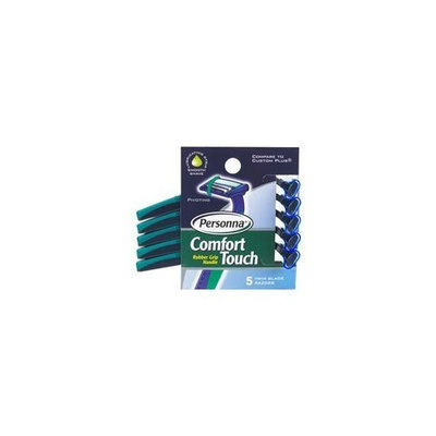 Personna Safety Razor Blades Personna Comfort Touch Twin Blade Disposable Razors with Rubber Grip Handle - 5 Ea, 3 pack
