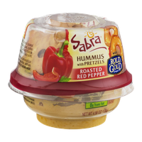 Sabra Hummus with Pretzels Roasted Red Pepper