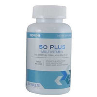 Apex Fitness Apex FIT Multivitamin 50 Plus, 23 Essential Vitamins and Minerals, 60 Tablet Bottle