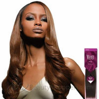 Velvet Remi Human Hair Weave - Yaki Weaving (20 Inch, 1 - Jet Black)