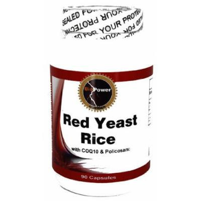 Red Yeast Rice 540mg # with Coq10 50mg and Policosanol 10mg - Lower Your Cholesterol Naturally - BioPower Nutrition