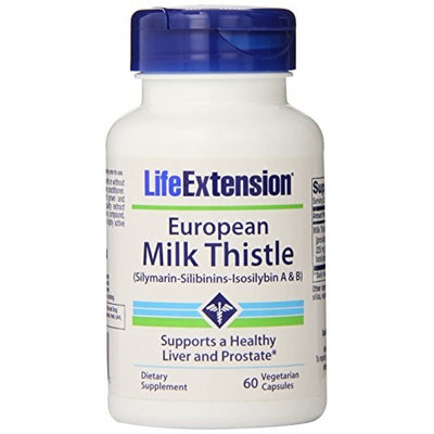Life Extension Milk Thistle Certified European - 750 mg - 60 Vegetarian Capsules
