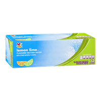 Ahold Lemon Lime Flavored Seltzer Water - 12 CT