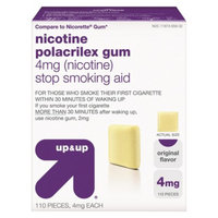 up & up up&up Nicotine Gum 4mg Original - 110 Count