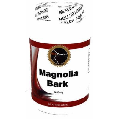 Magnolia Bark - 2400 mg # Anti-Anxiety & Anti-Angiogenic - 90 Capsules by BioPower Nutrition