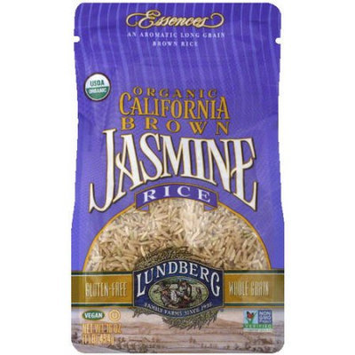 Lundberg Family Farms Organic California Brown Jasmine Rice, 16 oz, (Pack of 6)