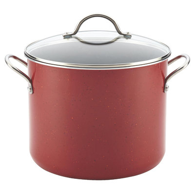 Meyer Corporation Us-farberware Division 12-Quart Covered Stockpot, Red