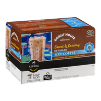 Green Mountain Coffee Donut House Collection Sweet & Creamy Regular Iced Coffee K-Cup Packs - 12 CT